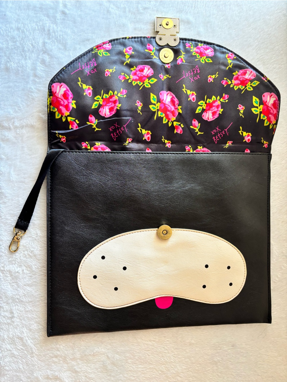 Betsey Johnson French bulldog clutch - Picture 5 of 8